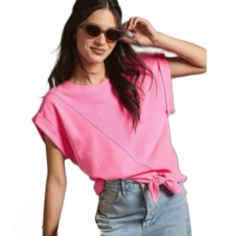 ANTHRO | PILCRO Tie Front Tee